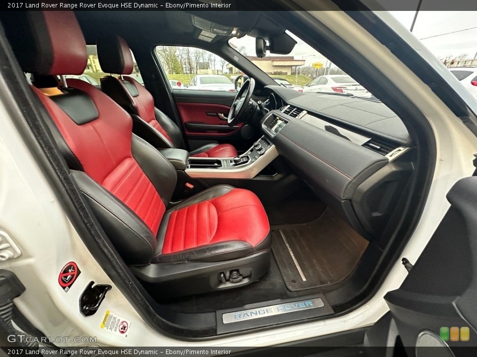 Ebony/Pimento Interior Front Seat for the 2017 Land Rover Range Rover Evoque HSE Dynamic #145502242