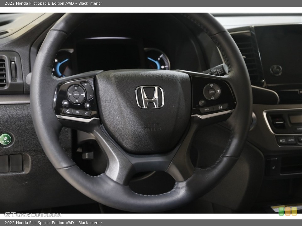 Black Interior Steering Wheel for the 2022 Honda Pilot Special Edition AWD #145502338