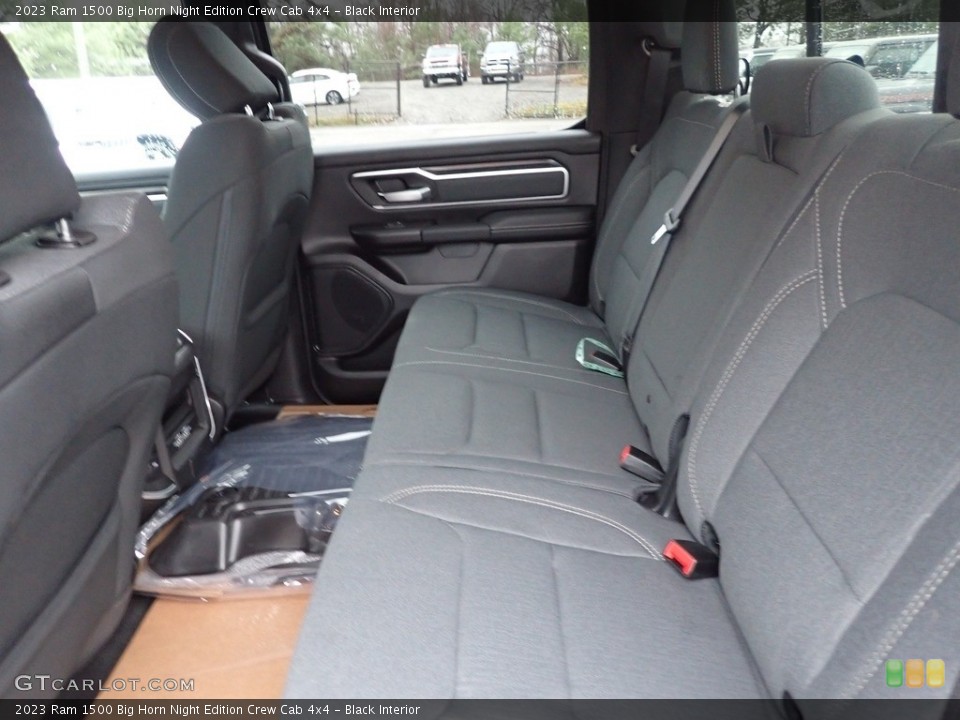Black Interior Rear Seat for the 2023 Ram 1500 Big Horn Night Edition Crew Cab 4x4 #145502704