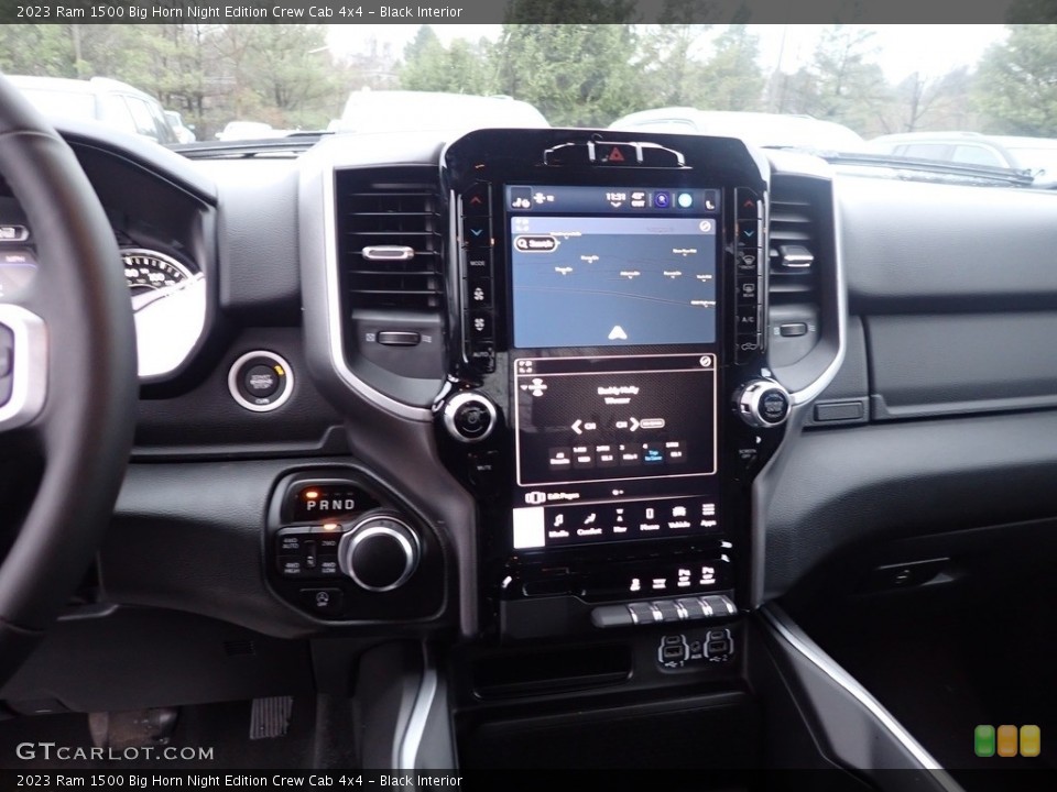 Black Interior Controls for the 2023 Ram 1500 Big Horn Night Edition Crew Cab 4x4 #145502797