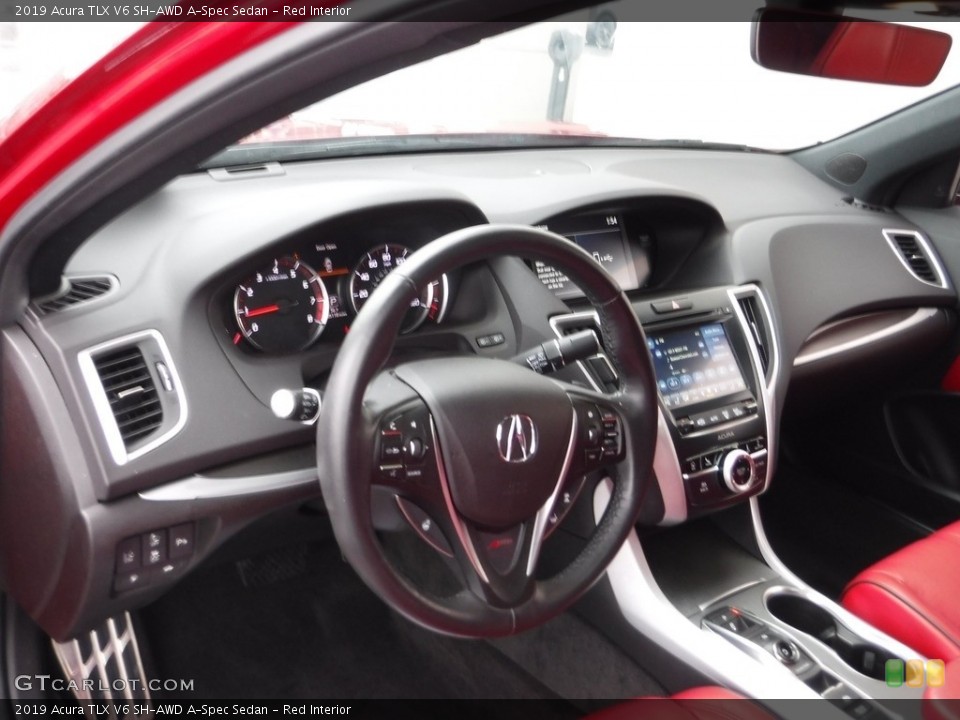 Red Interior Dashboard for the 2019 Acura TLX V6 SH-AWD A-Spec Sedan #145504468
