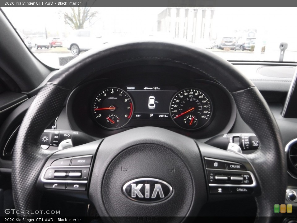 Black Interior Steering Wheel for the 2020 Kia Stinger GT1 AWD #145504951