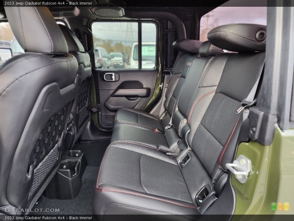 Black Interior Rear Seat for the 2023 Jeep Gladiator Rubicon 4x4 #145505673