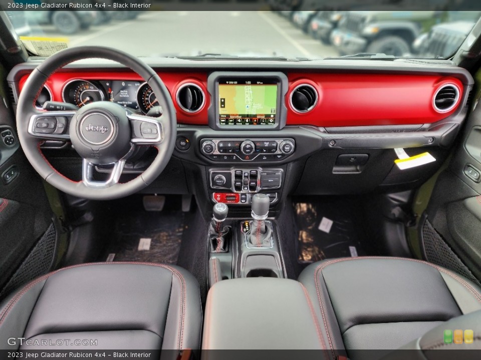 Black Interior Front Seat for the 2023 Jeep Gladiator Rubicon 4x4 #145505724