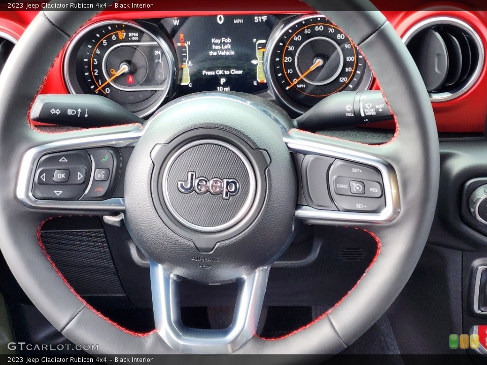 Black Interior Steering Wheel for the 2023 Jeep Gladiator Rubicon 4x4 #145505754