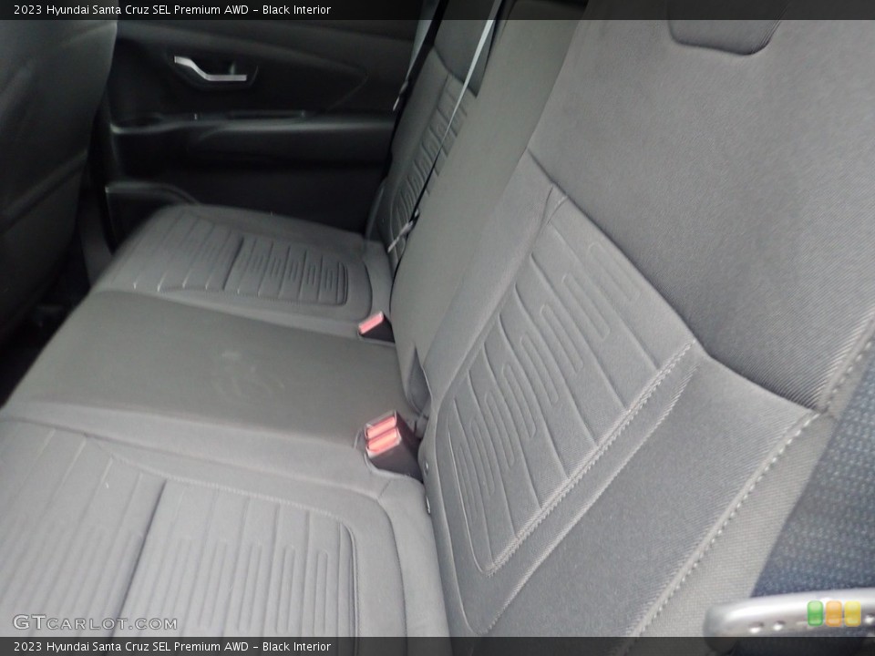 Black Interior Rear Seat for the 2023 Hyundai Santa Cruz SEL Premium AWD #145505766