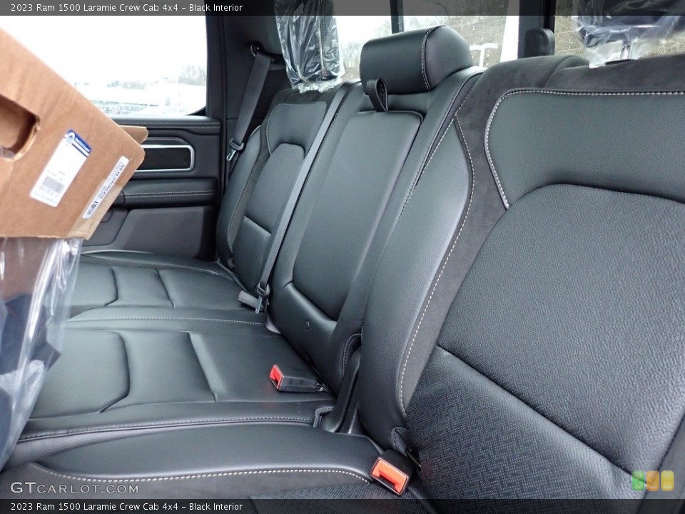 Black Interior Rear Seat for the 2023 Ram 1500 Laramie Crew Cab 4x4 #145505784