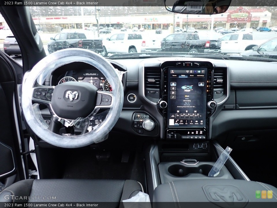 Black Interior Dashboard for the 2023 Ram 1500 Laramie Crew Cab 4x4 #145505811