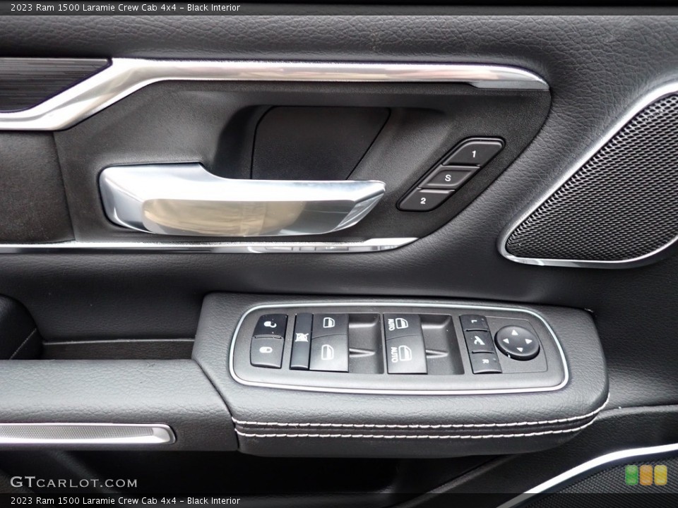 Black Interior Door Panel for the 2023 Ram 1500 Laramie Crew Cab 4x4 #145505847