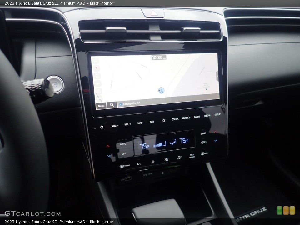 Black Interior Controls for the 2023 Hyundai Santa Cruz SEL Premium AWD #145505869