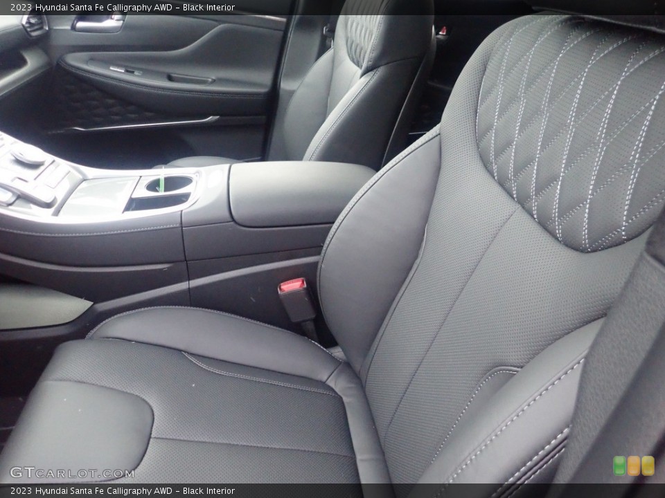 Black Interior Front Seat for the 2023 Hyundai Santa Fe Calligraphy AWD #145506182