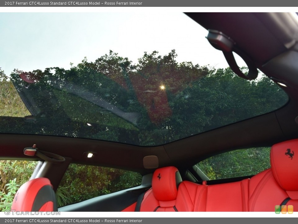 Rosso Ferrari Interior Sunroof for the 2017 Ferrari GTC4Lusso  #145506567