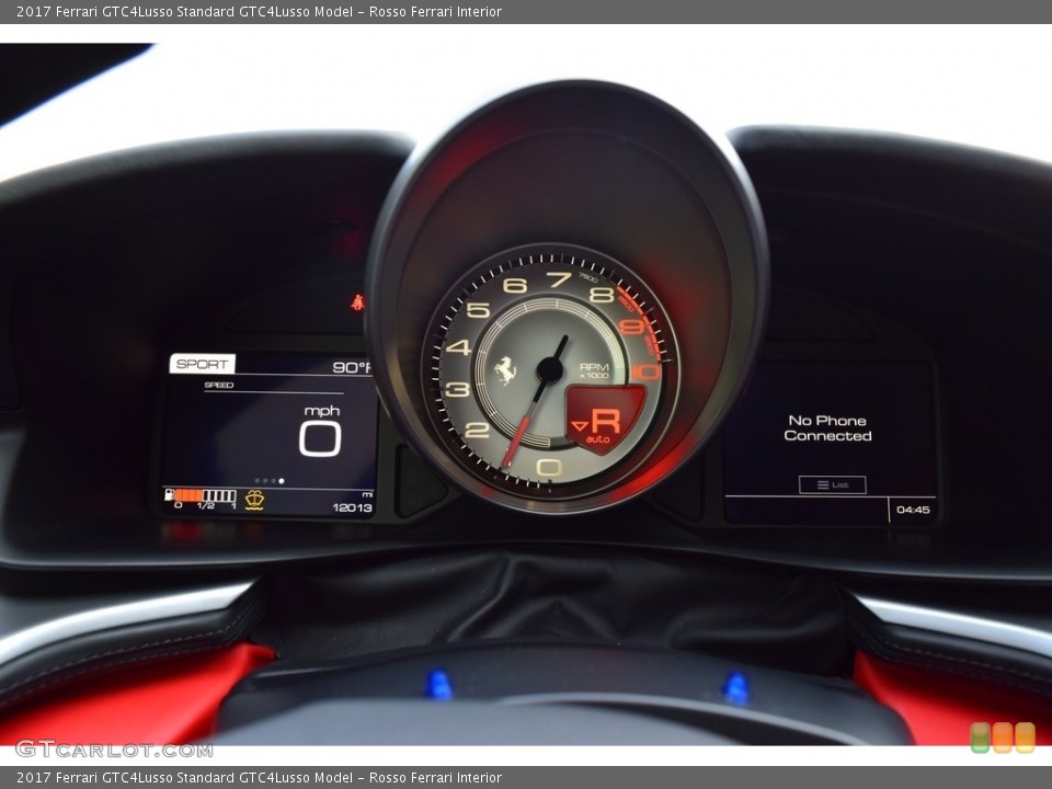 Rosso Ferrari Interior Gauges for the 2017 Ferrari GTC4Lusso  #145506660