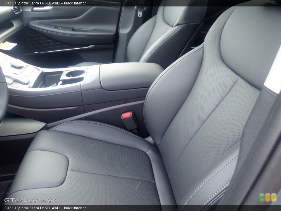 Black Interior Front Seat for the 2023 Hyundai Santa Fe SEL AWD #145507086