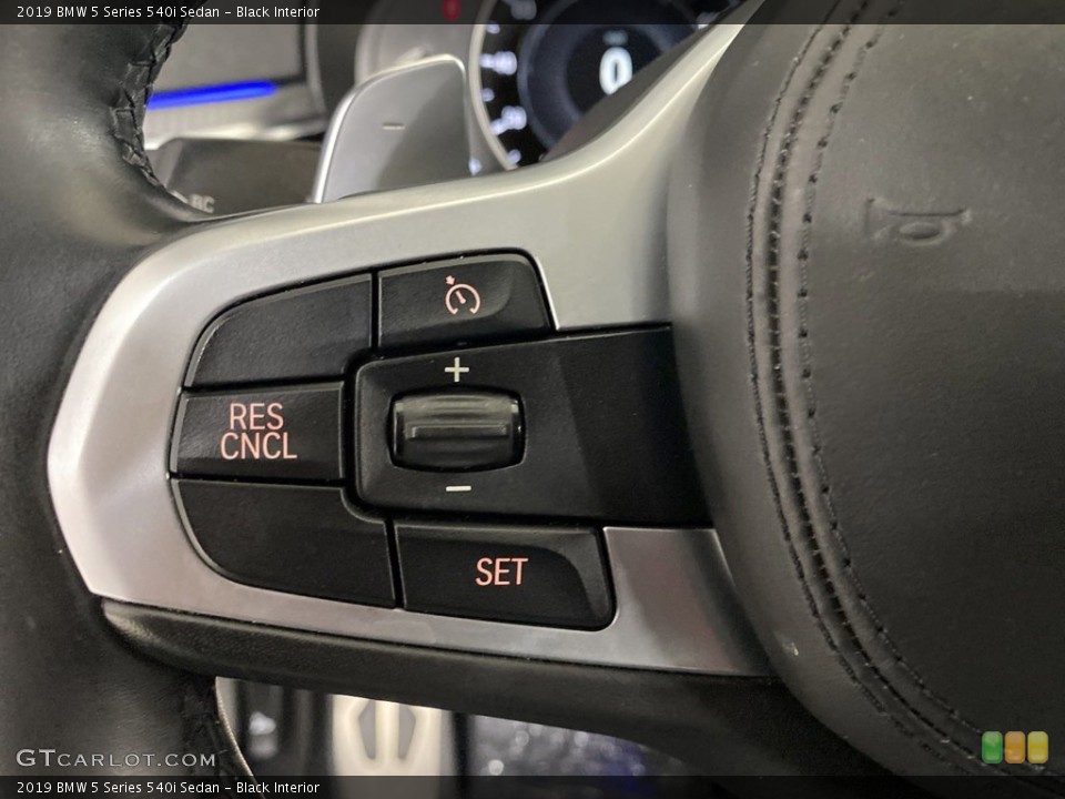 Black Interior Steering Wheel for the 2019 BMW 5 Series 540i Sedan #145507857