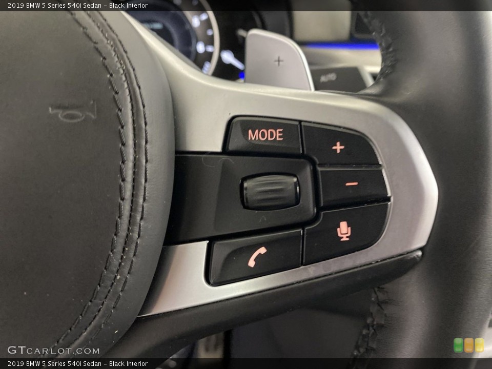 Black Interior Steering Wheel for the 2019 BMW 5 Series 540i Sedan #145507881