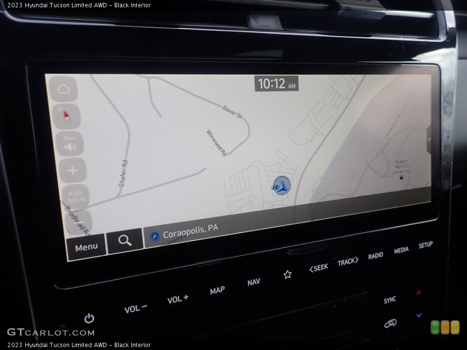 Black Interior Navigation for the 2023 Hyundai Tucson Limited AWD #145508079