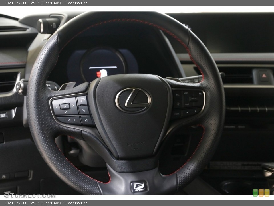 Black Interior Steering Wheel for the 2021 Lexus UX 250h F Sport AWD #145508091