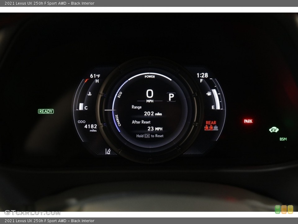 Black Interior Gauges for the 2021 Lexus UX 250h F Sport AWD #145508109