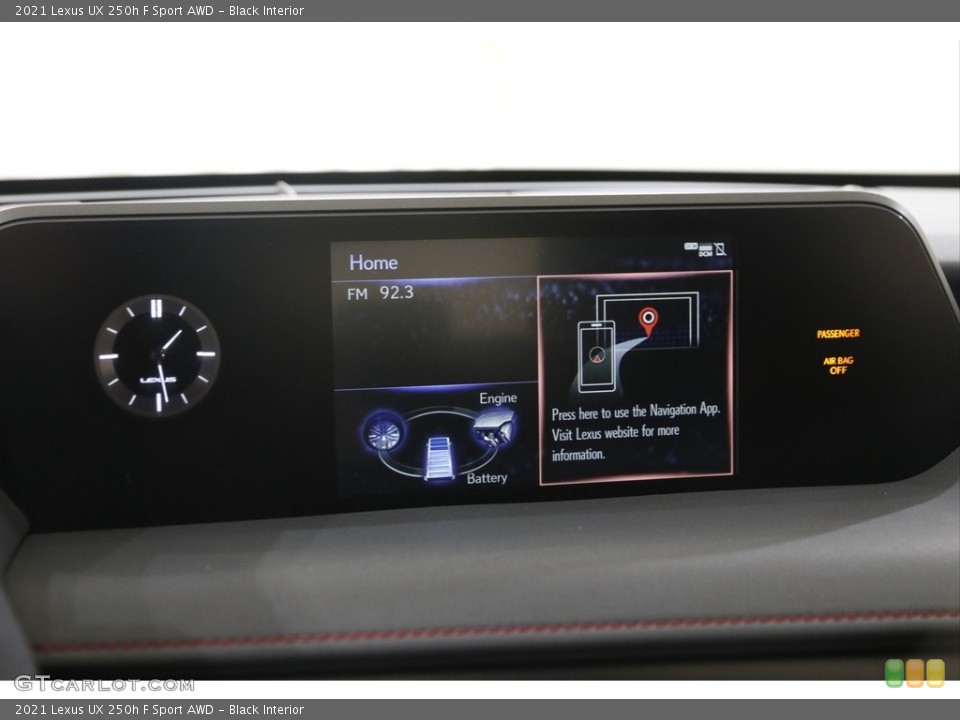 Black Interior Controls for the 2021 Lexus UX 250h F Sport AWD #145508169