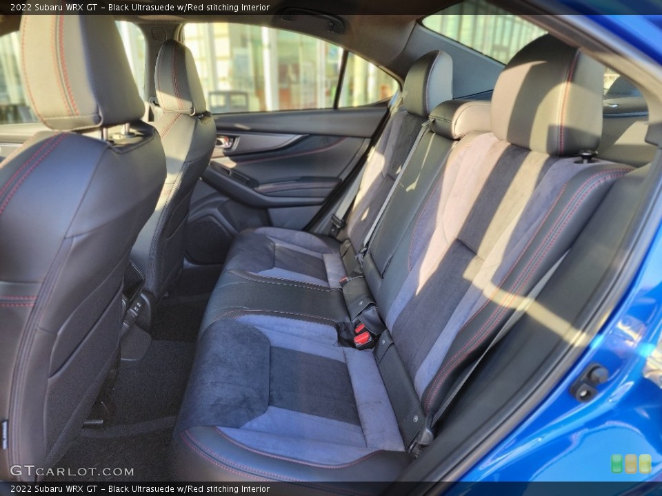 Black Ultrasuede w/Red stitching Interior Rear Seat for the 2022 Subaru WRX GT #145508202
