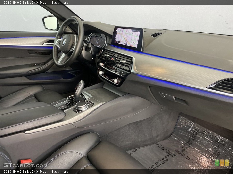 Black Interior Dashboard for the 2019 BMW 5 Series 540i Sedan #145508232