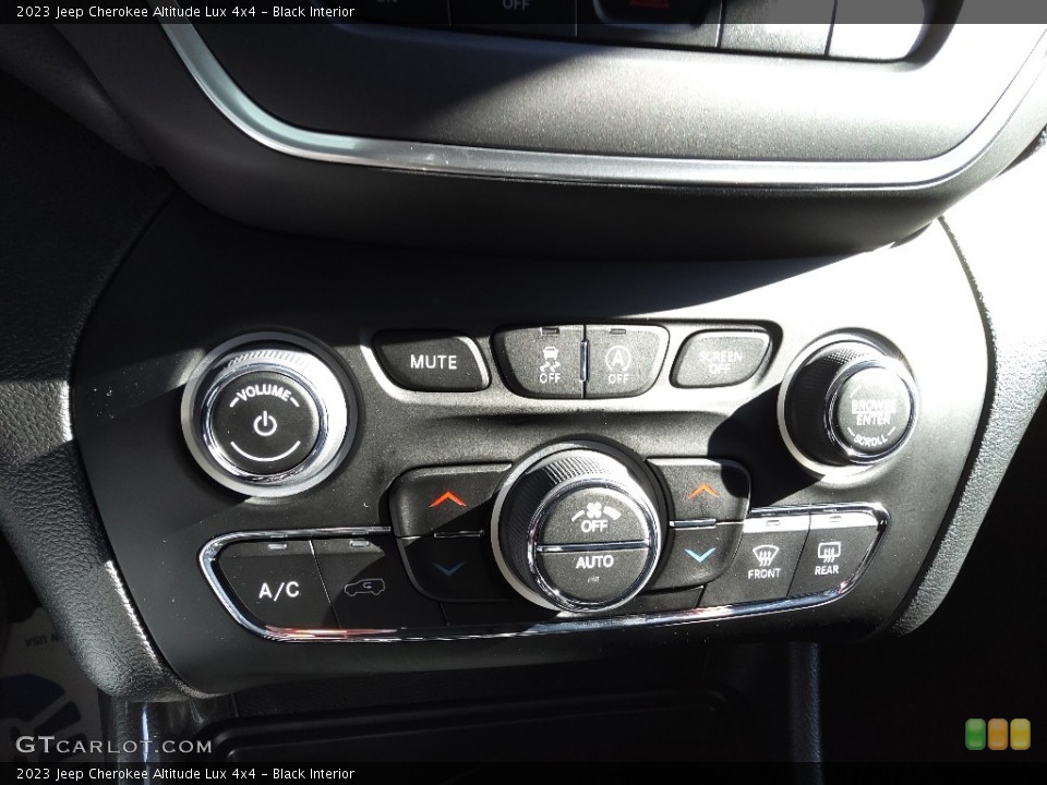Black Interior Controls for the 2023 Jeep Cherokee Altitude Lux 4x4 #145508391