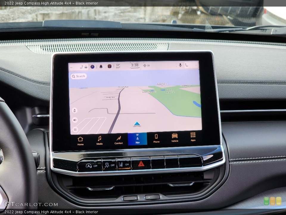 Black Interior Navigation for the 2022 Jeep Compass High Altitude 4x4 #145508463