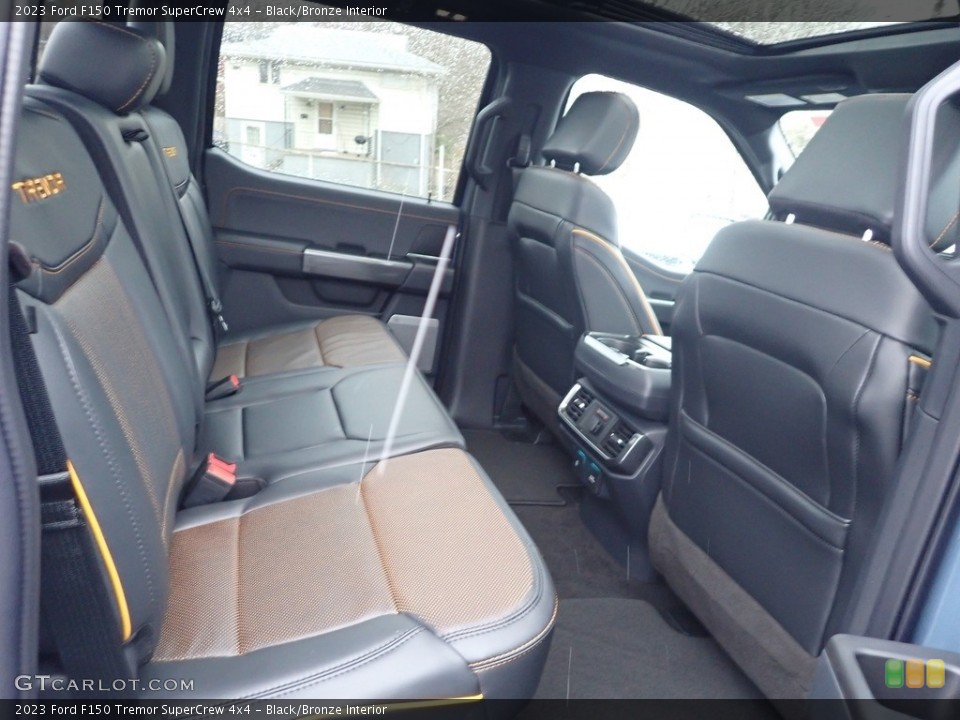 Black/Bronze Interior Rear Seat for the 2023 Ford F150 Tremor SuperCrew 4x4 #145508505