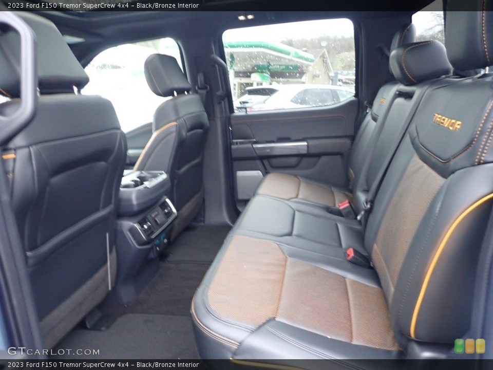 Black/Bronze Interior Rear Seat for the 2023 Ford F150 Tremor SuperCrew 4x4 #145508553