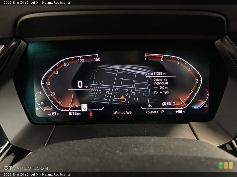 Magma Red Interior Gauges for the 2019 BMW Z4 sDrive30i #145508895