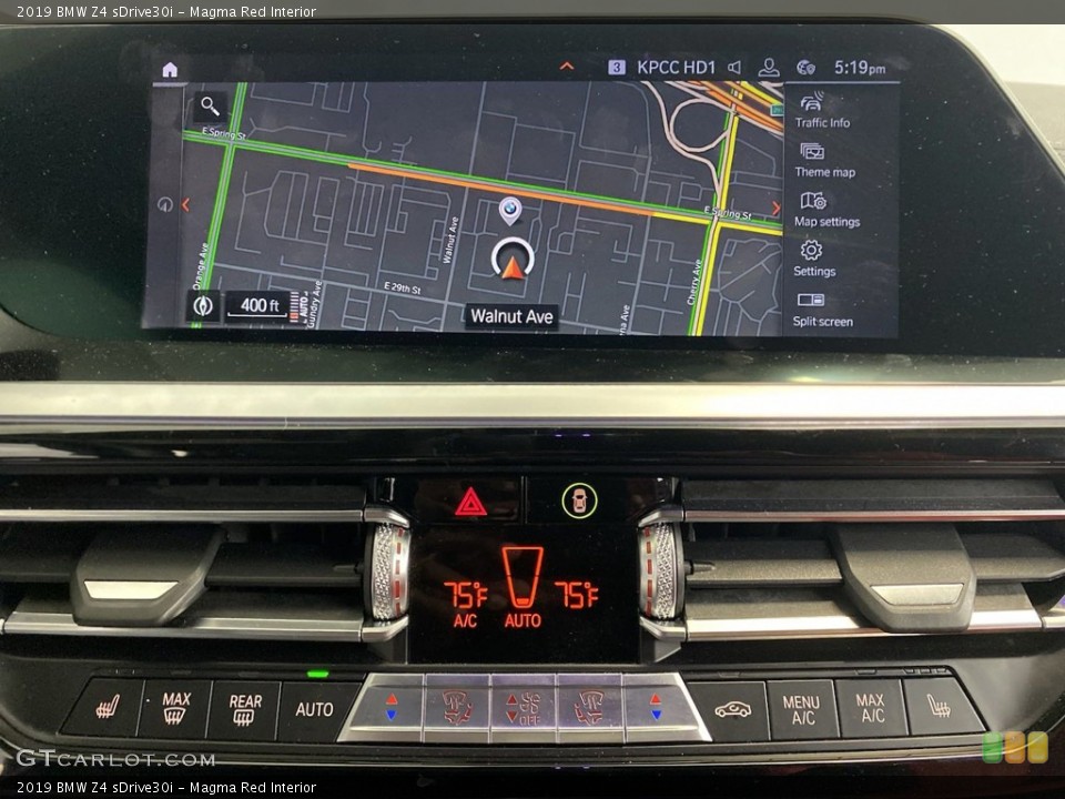Magma Red Interior Navigation for the 2019 BMW Z4 sDrive30i #145508973