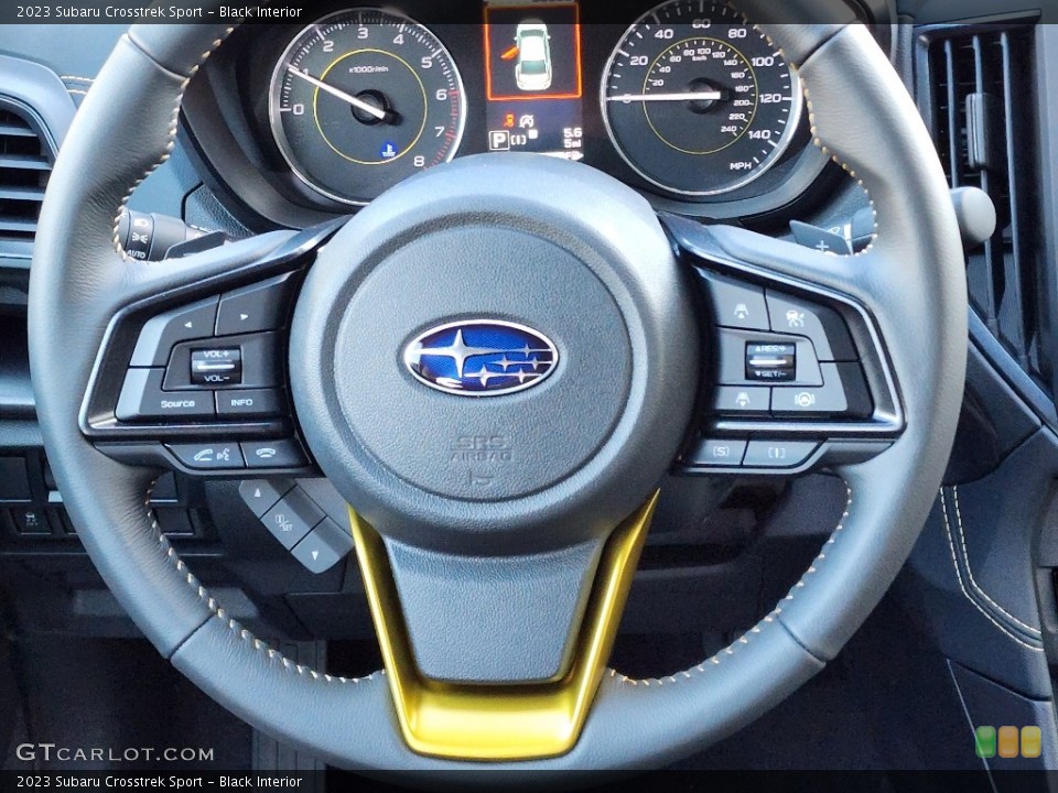Black Interior Steering Wheel for the 2023 Subaru Crosstrek Sport #145509017