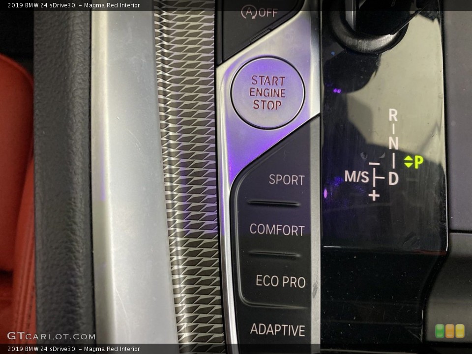 Magma Red Interior Controls for the 2019 BMW Z4 sDrive30i #145509081
