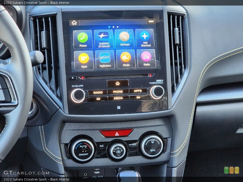 Black Interior Controls for the 2023 Subaru Crosstrek Sport #145509096