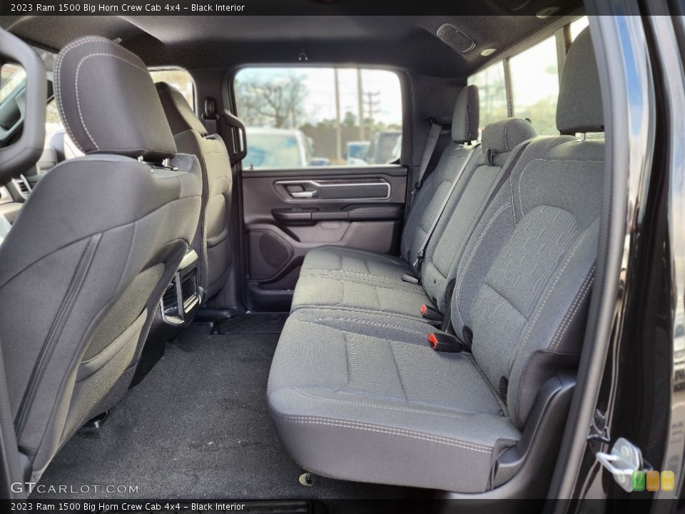 Black Interior Rear Seat for the 2023 Ram 1500 Big Horn Crew Cab 4x4 #145509210