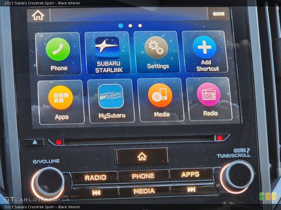 Black Interior Controls for the 2023 Subaru Crosstrek Sport #145509788