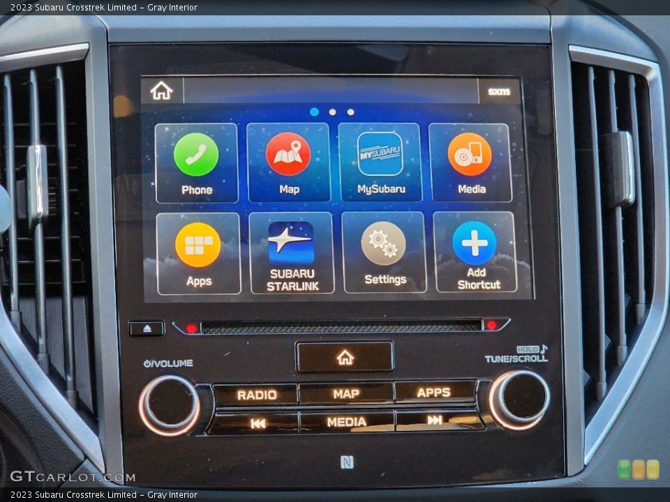 Gray Interior Controls for the 2023 Subaru Crosstrek Limited #145510164