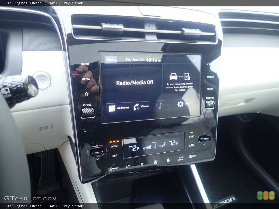 Gray Interior Controls for the 2023 Hyundai Tucson SEL AWD #145510314