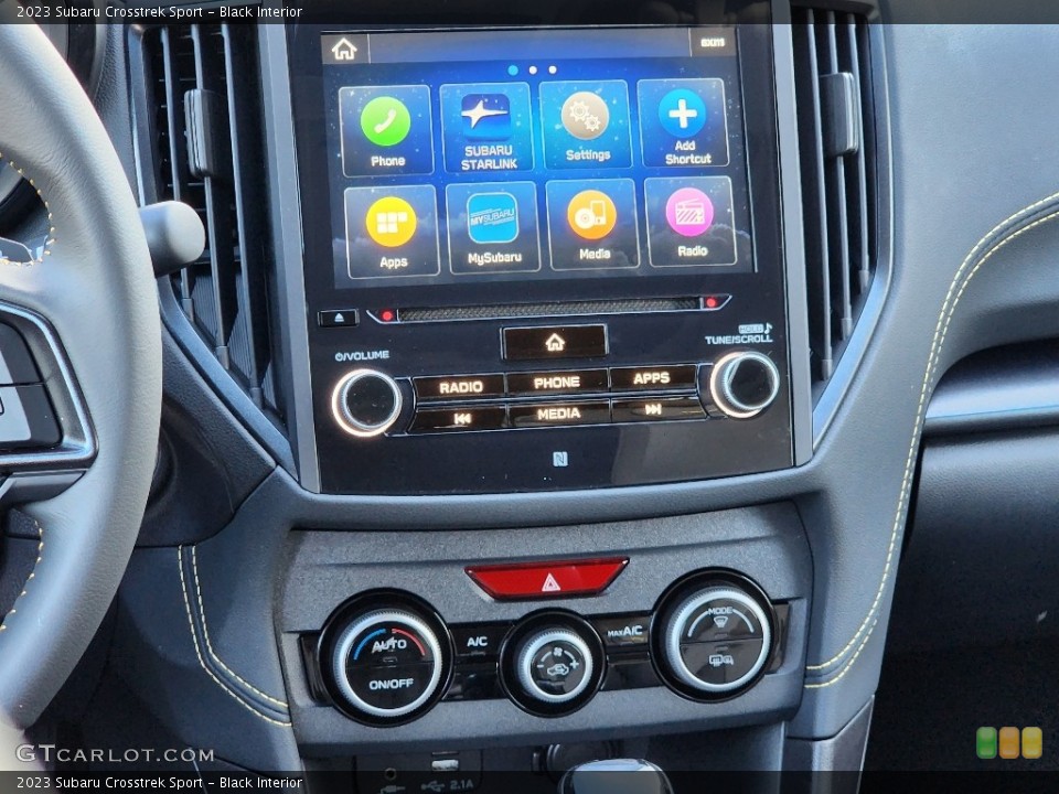 Black Interior Controls for the 2023 Subaru Crosstrek Sport #145510518