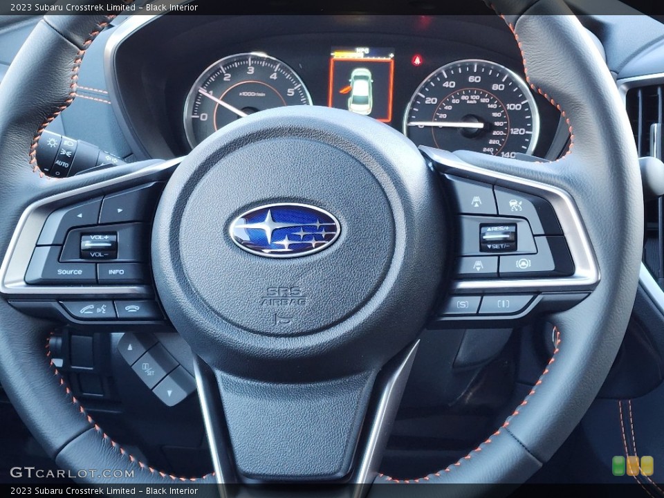 Black Interior Steering Wheel for the 2023 Subaru Crosstrek Limited #145510788