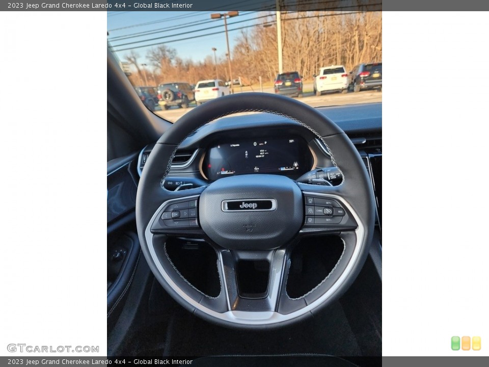 Global Black Interior Steering Wheel for the 2023 Jeep Grand Cherokee Laredo 4x4 #145511067