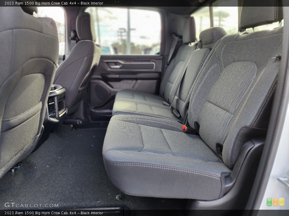 Black Interior Rear Seat for the 2023 Ram 1500 Big Horn Crew Cab 4x4 #145511196
