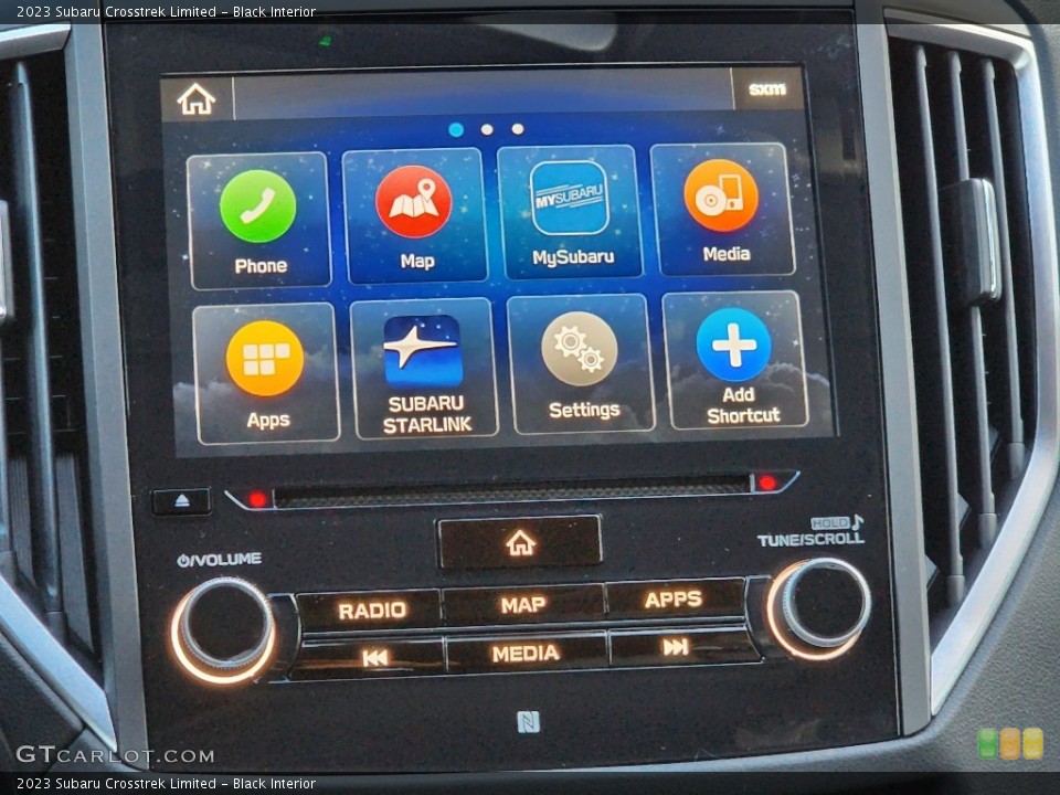 Black Interior Controls for the 2023 Subaru Crosstrek Limited #145511226