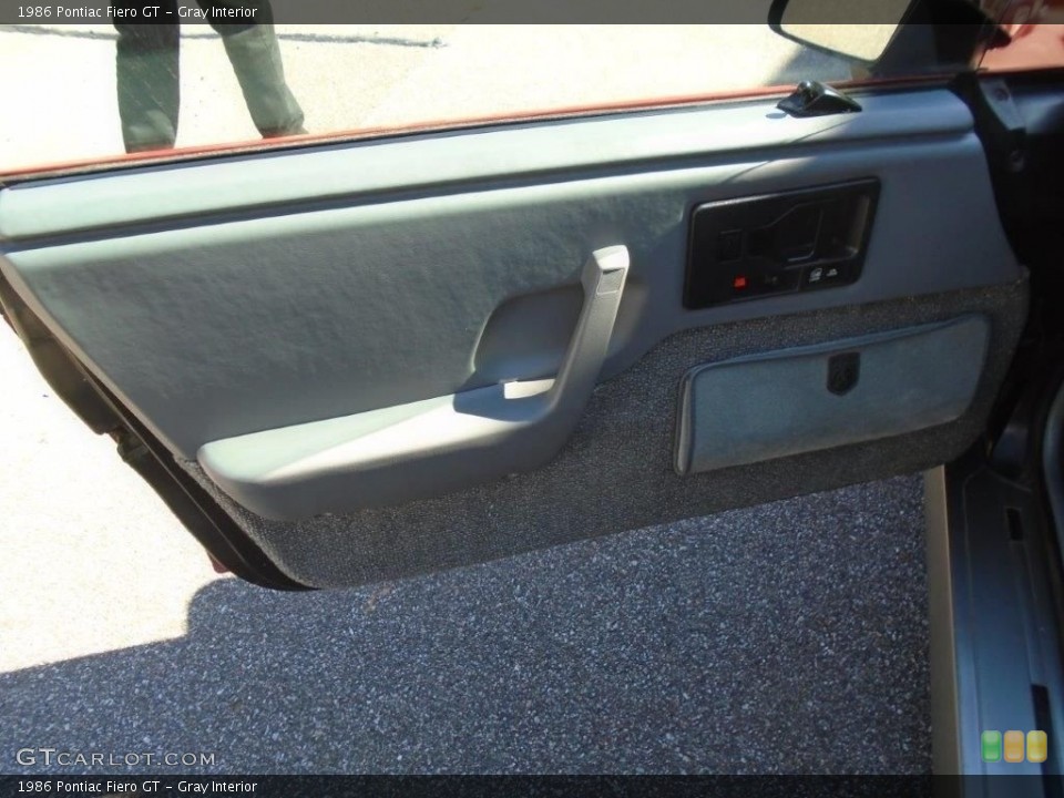 Gray Interior Door Panel for the 1986 Pontiac Fiero GT #145511279