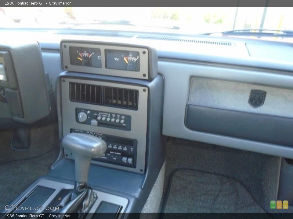 Gray Interior Dashboard for the 1986 Pontiac Fiero GT #145511324