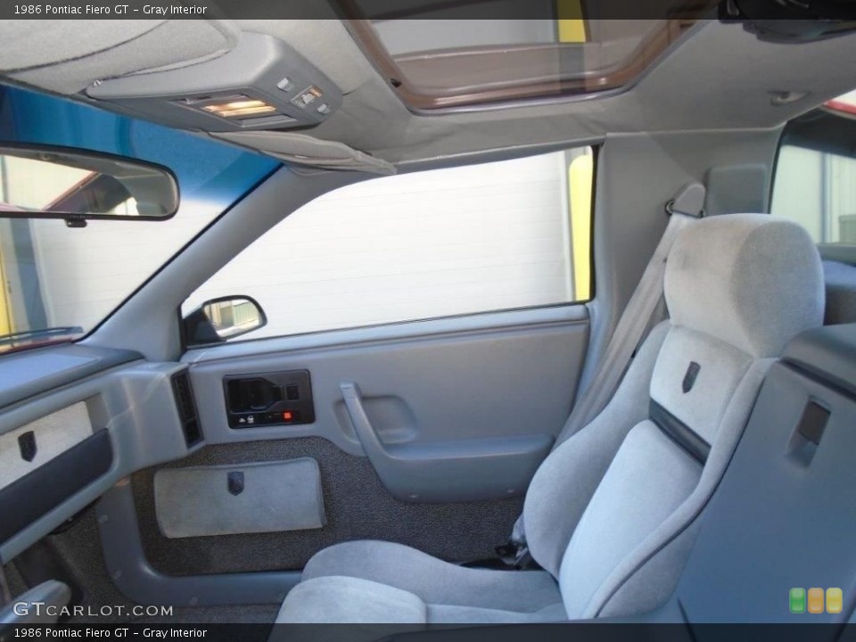Gray Interior Front Seat for the 1986 Pontiac Fiero GT #145511351