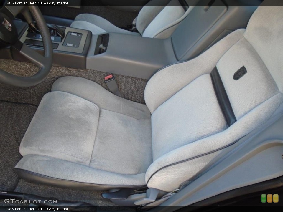 Gray Interior Front Seat for the 1986 Pontiac Fiero GT #145511377