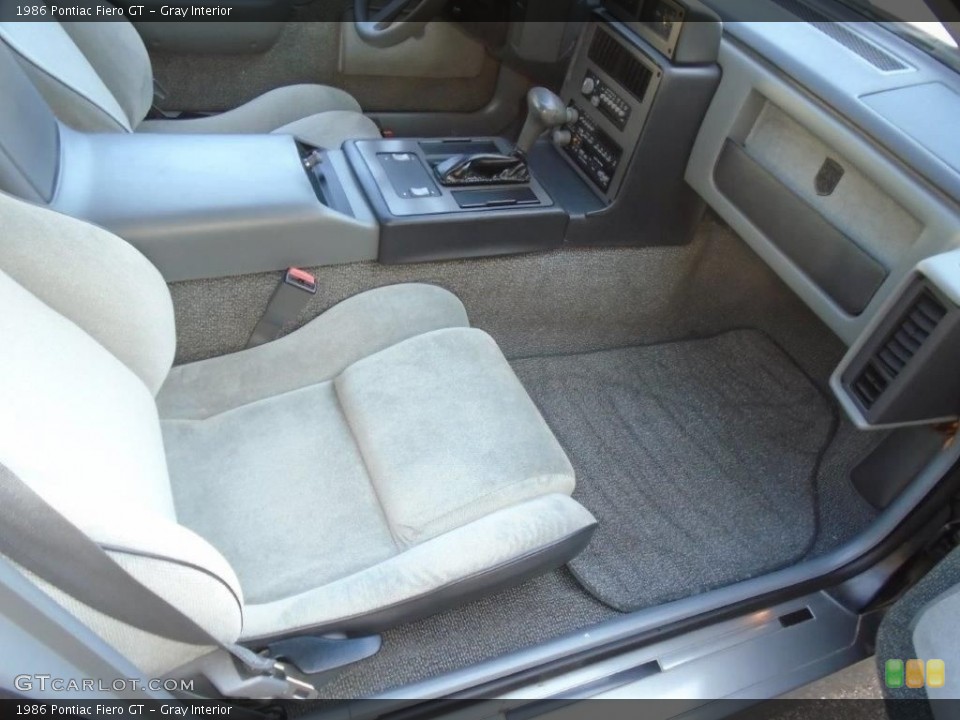 Gray Interior Front Seat for the 1986 Pontiac Fiero GT #145511397