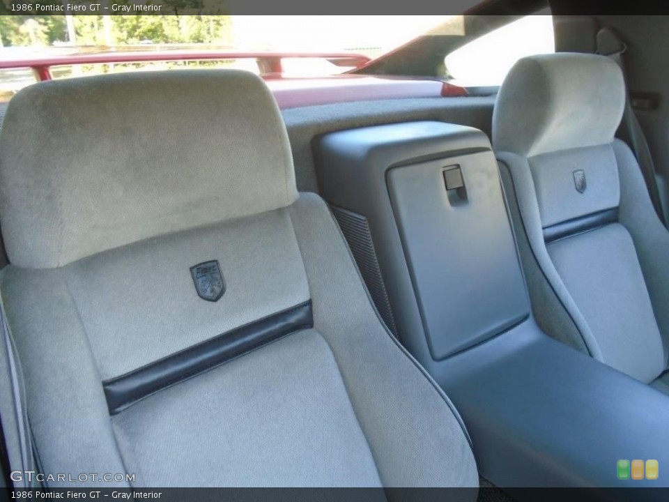Gray 1986 Pontiac Fiero Interiors